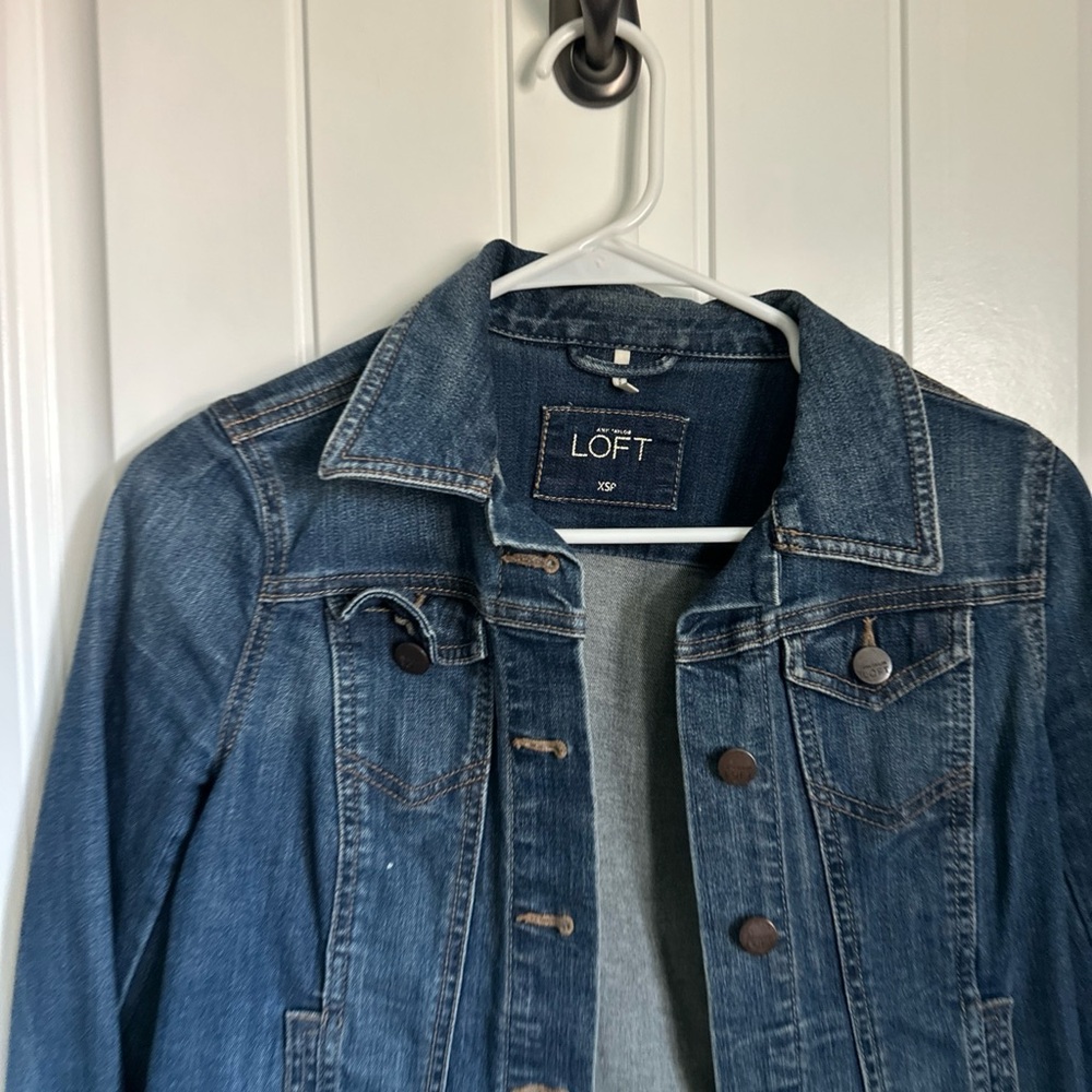 LOFT Women's Blue Denim Jacket - Picture 2 of 6